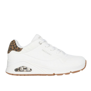 Skechers Uno - Jungle Nite Blanca y Animal Print