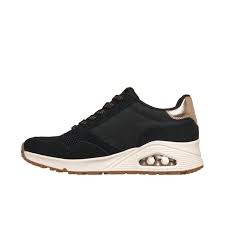 Skechers Uno Vintage Air en Negro y Dorado - Imagen 5
